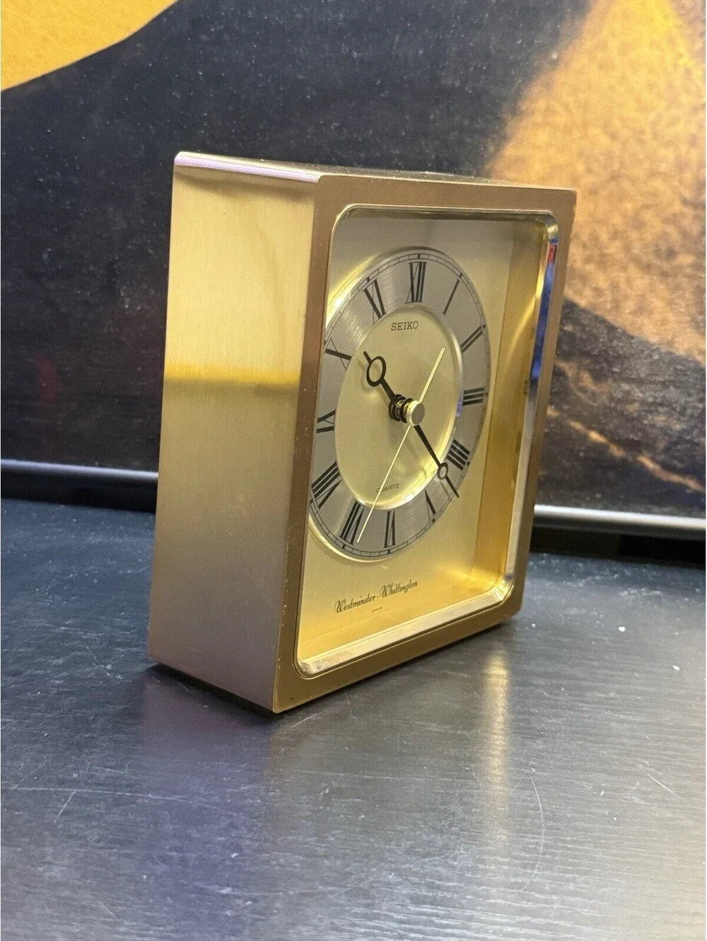 Vintage Seiko QQF150G Westminster Whittington Chime Quartz Mantel Clock Japan